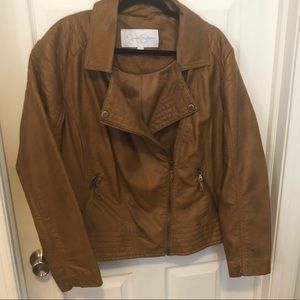 Jessica Simpson. Soft leather-like jacket